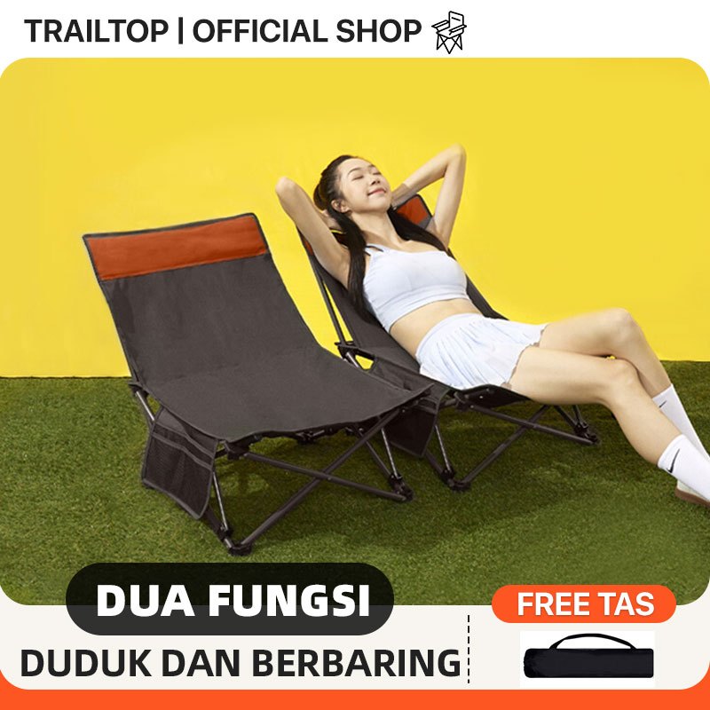 Jual Trailtop Kursi Lipat Setengah Bersandar Kursi Camping Dua Fungsi