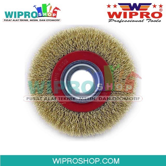 Jual WIPRO Mata Gerinda Sikat Kawat Bulat Ukuran 4 Inch / Wire Wheel ...