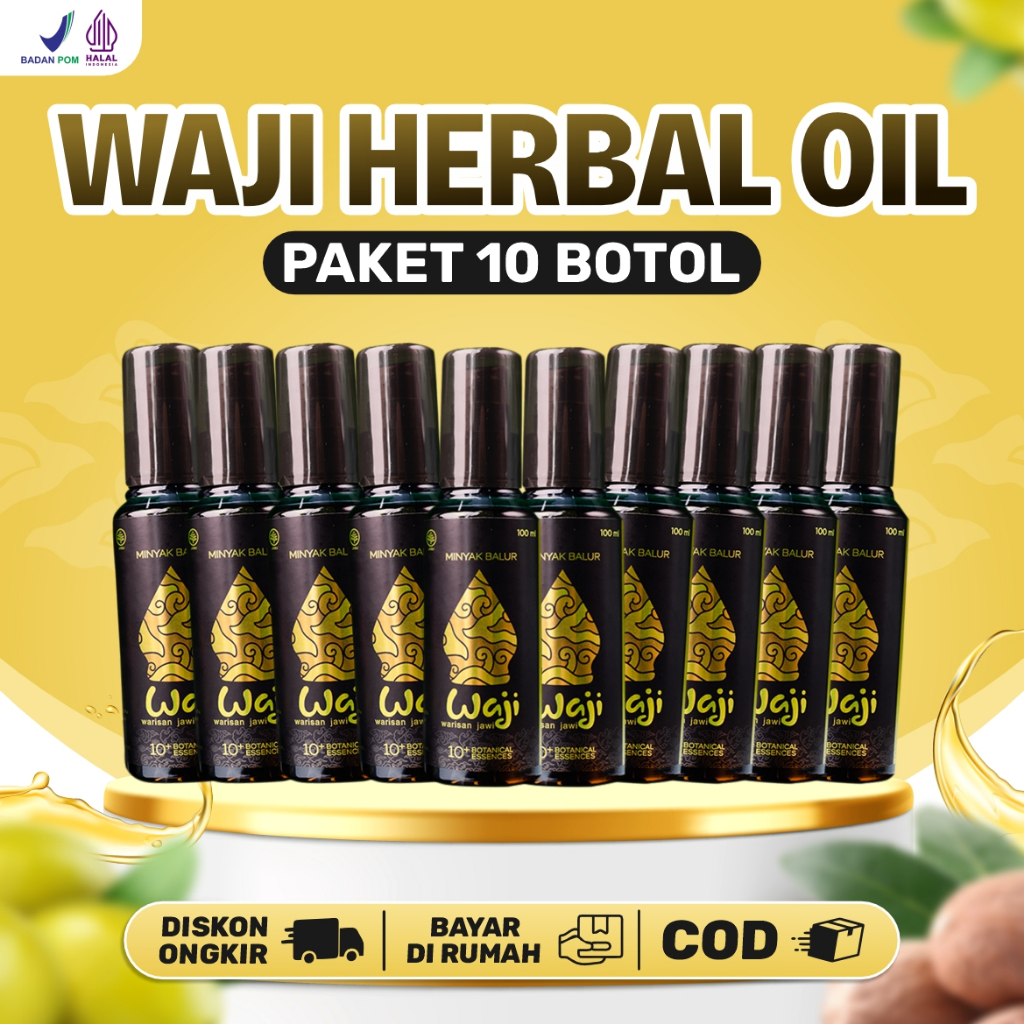 Jual Waji Herbal Oil 1000ml 10 Botol | Shopee Indonesia