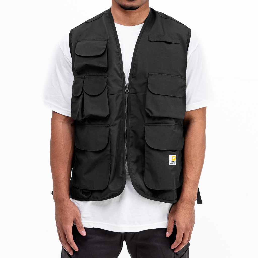 Jual Engineer Workwear - Device Vest Series Olive & Back Rompi Kerja ...