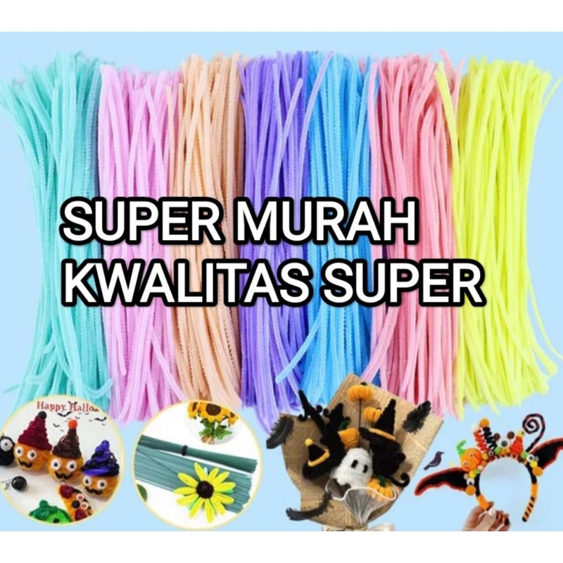 Jual Mainan anak craft diy kerajinan tangan kawat bunga bulu mercy ...