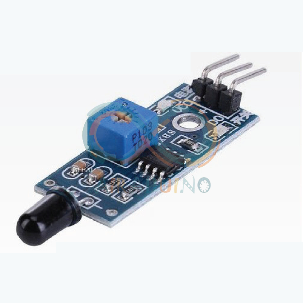 Jual Modul Sensor Kebakaran Sensor Api Infrared IR 3 Kaki LM393 Arduino ...