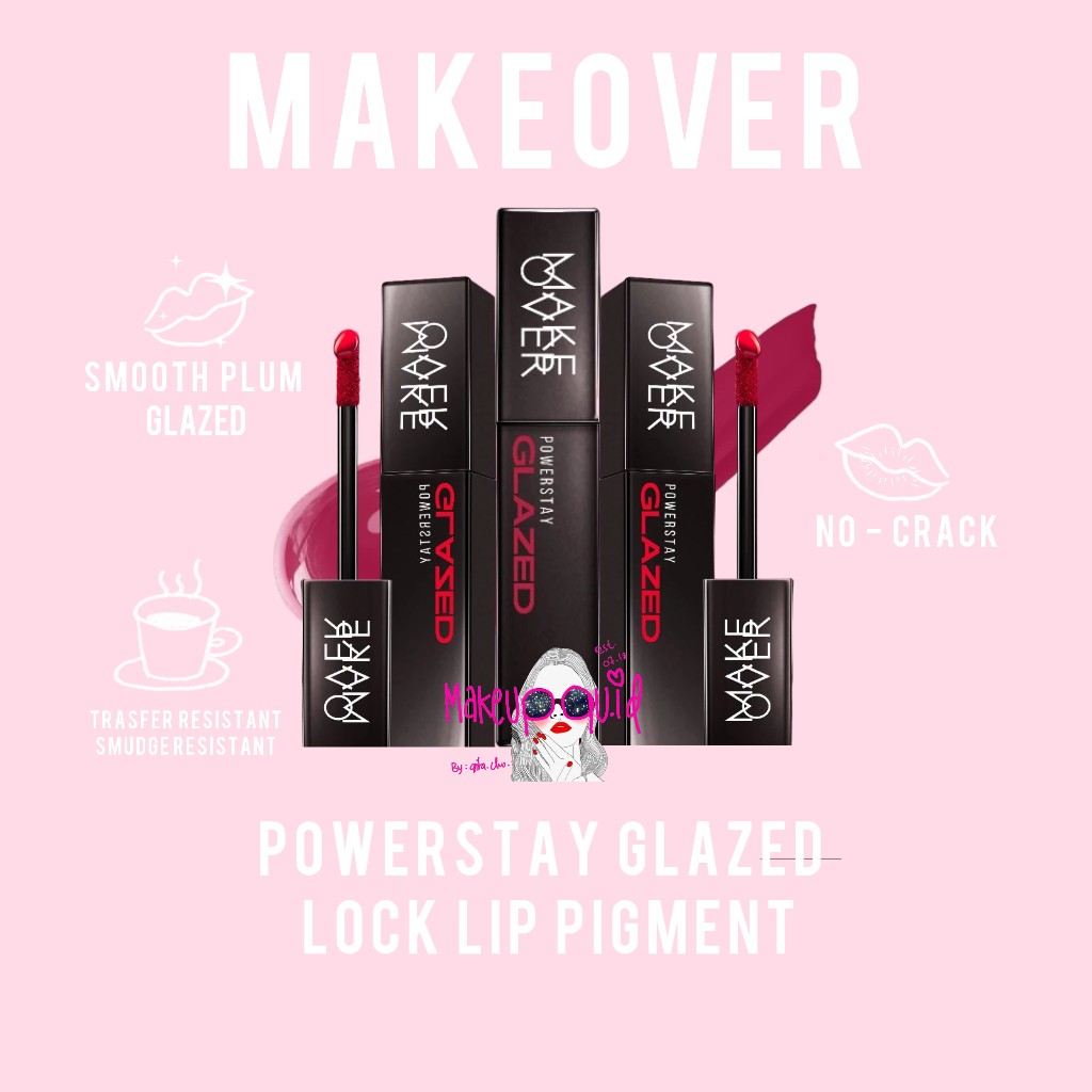 Jual MAKE OVER Powerstay Glazed Lock Lip Pigment | Shopee Indonesia