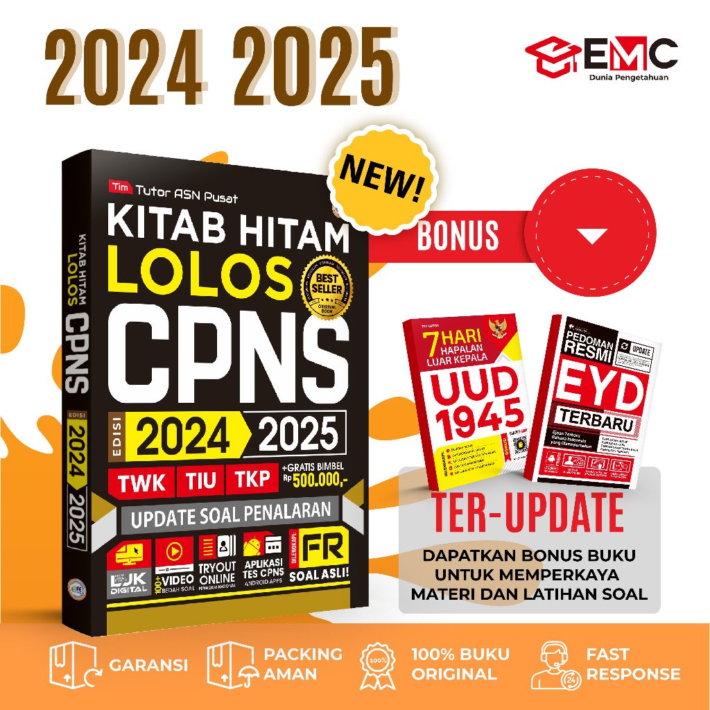 Jual BUKU CPNS 2024 2025 KITAB HITAM LOLOS CPNS 2024 2025 UPDATE KISI ...