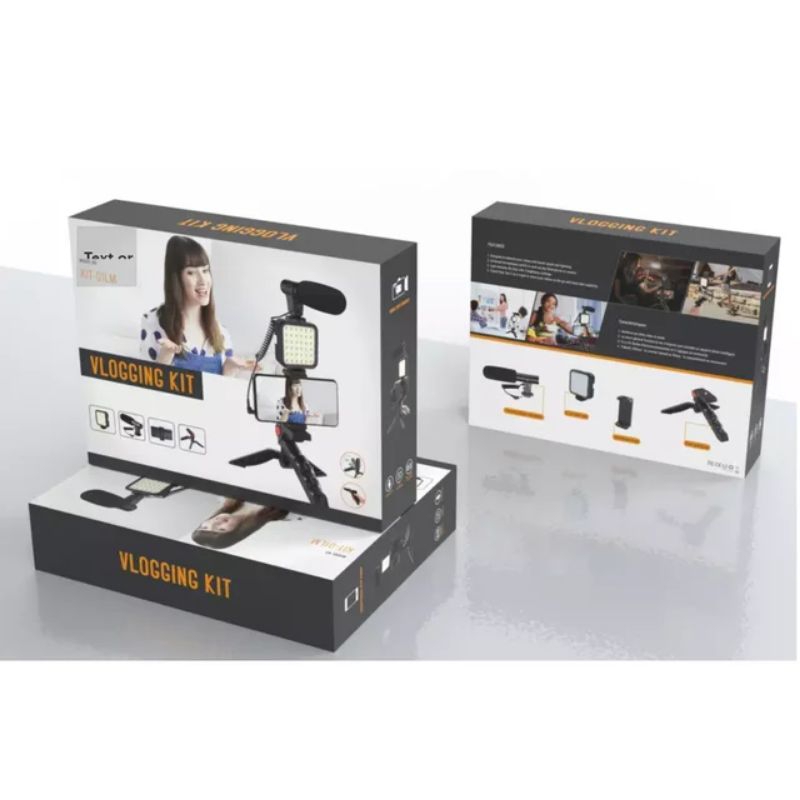 Jual [NEW 2024] PAKET Vlogging SET LED Tripod Video Recording ...