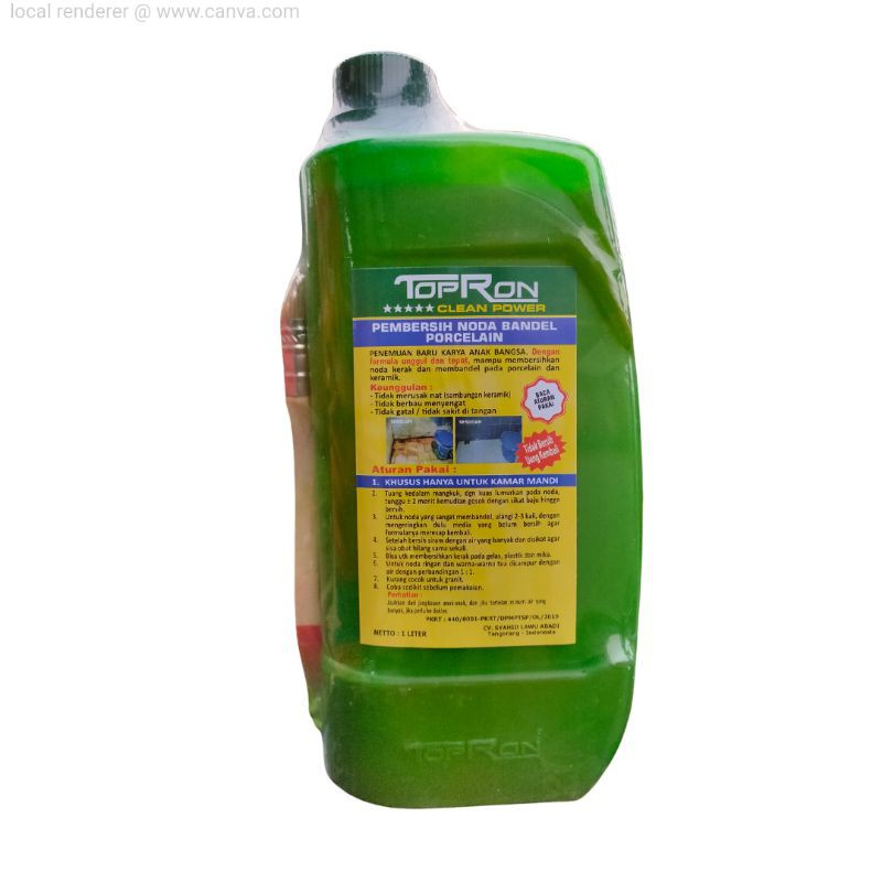 Jual [DEABODYCARE] TOPRON CLEAN POWER PEMBERSIH KERAMIK DAN PORCELAIN ...