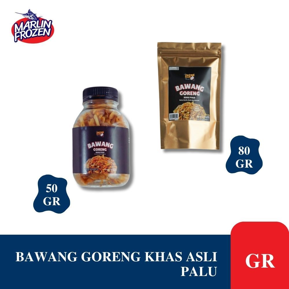 Jual Bawang Goreng Khas Palu 50 Gr / Bawang Goreng Master Bagor 80 Gr ...