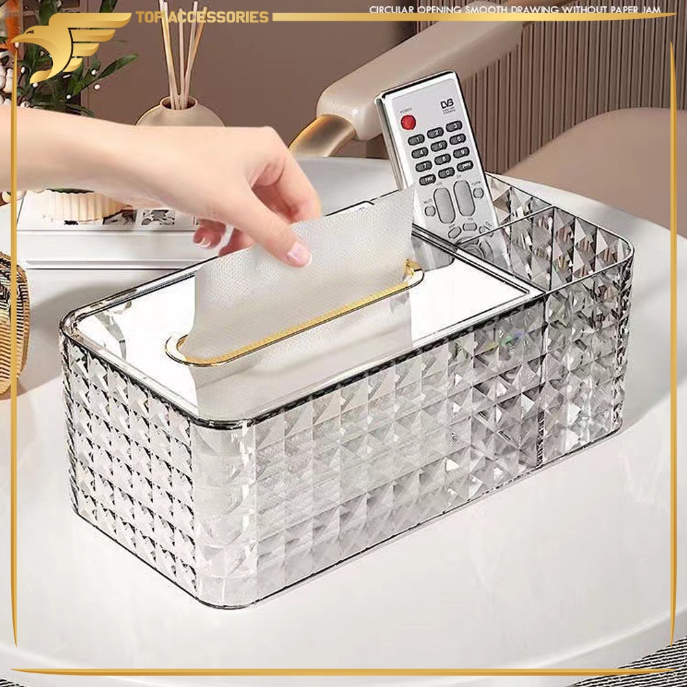 Jual Kotak Acrylic Tempat Tisu / Kotak Kosmetik / Kotak Remote / Kotak