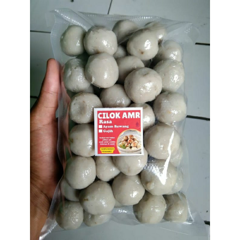 Jual cilok mentah isi 50 ukuran besar,rasa ayam dan gajih | Shopee ...