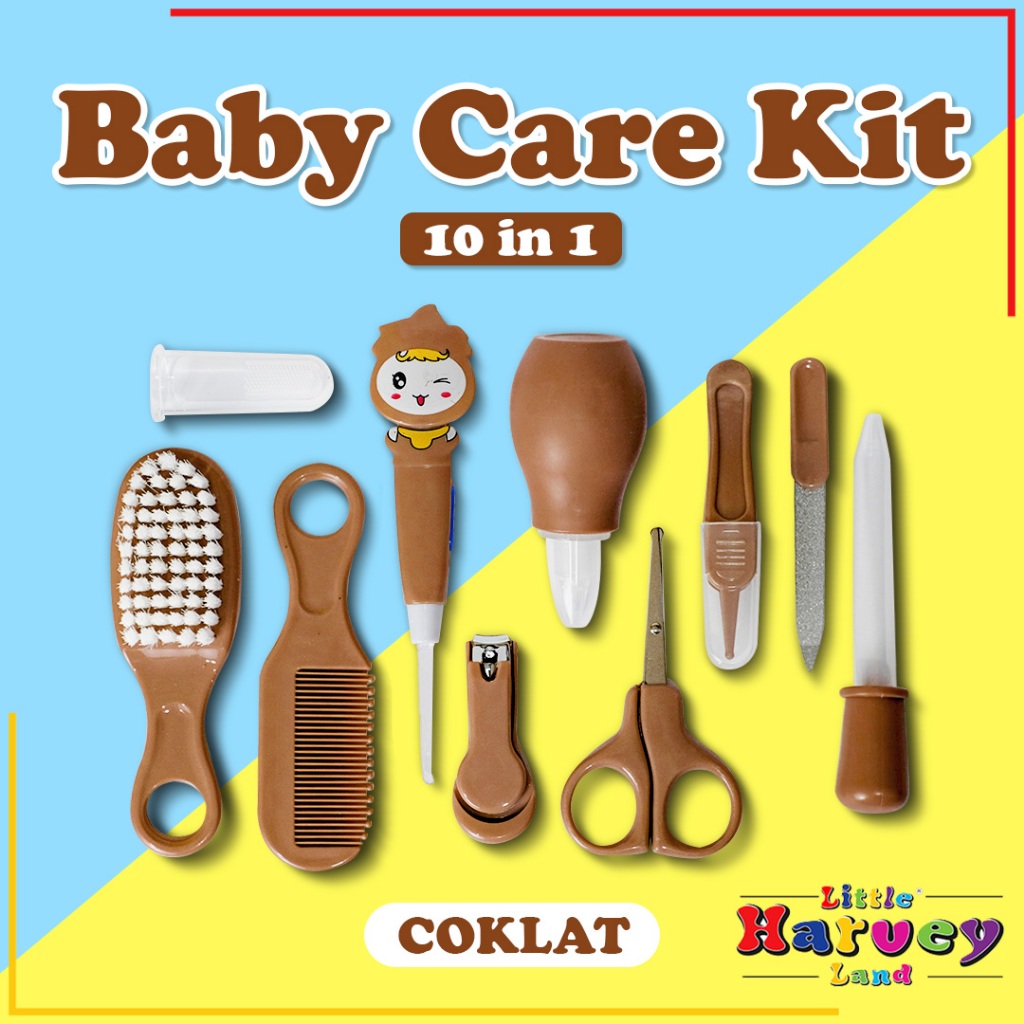 BABY CARE NAIL KIT SET Alat Perawatan Bayi 6in1 Sisir Gunting Bayi Hadiah Lahiran Newborn Gift COD