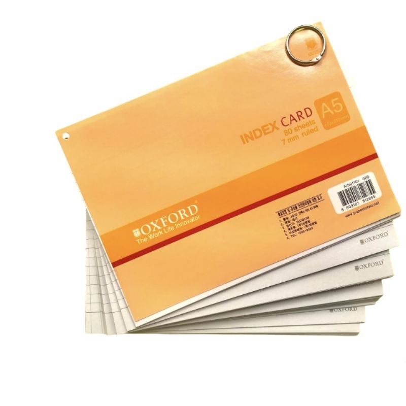 Jual NOTEPAD INDEX CARD A5 OXFORD AID91101 Shopee Indonesia