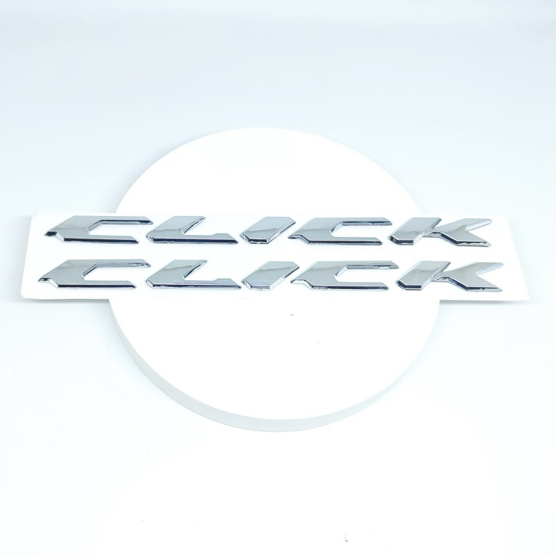 Jual emblem click logo timbul click 2pcs kiri kanan dan fulset | Shopee ...