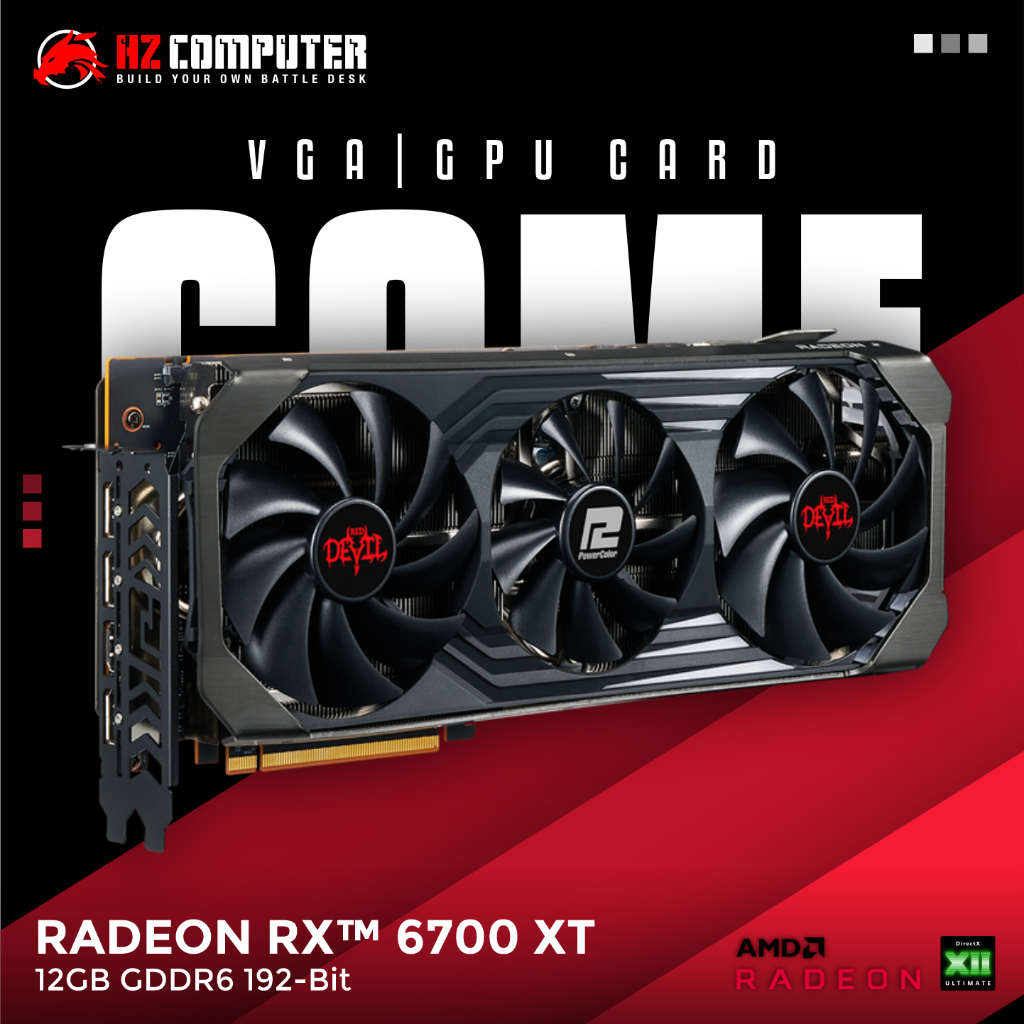 Jual Powercolor Rx 6700 Xt Red Devil 12gb Gddr6 Amd Radeon Rdna2 Shopee Indonesia