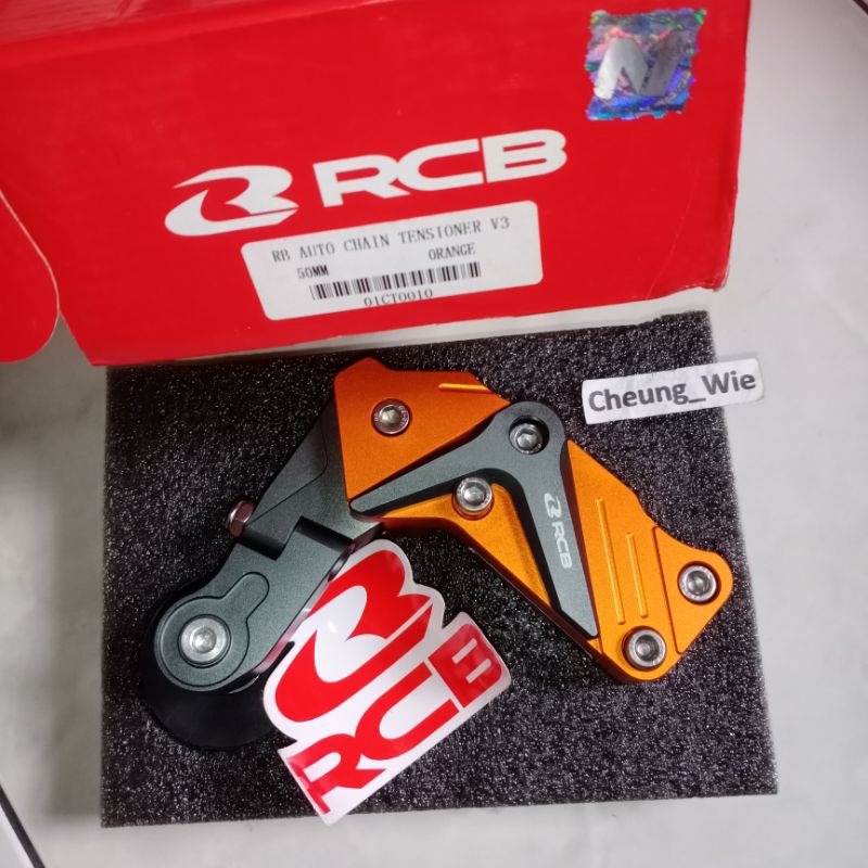 Jual auto chain tensioner / penegang rantai racing boy orange 50mm pnp