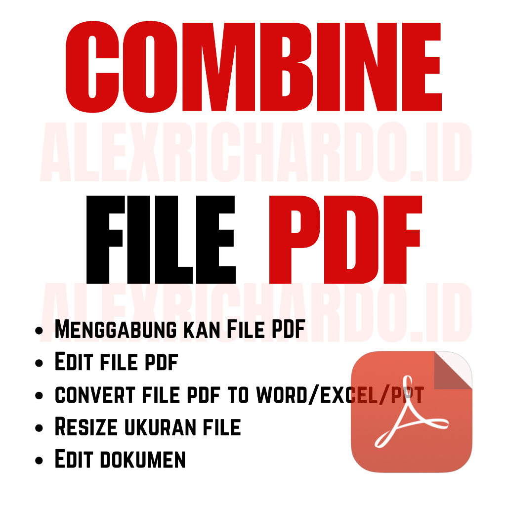 Jual Combine File PDF | Menggabungkan File PDF | Resize File PDF ...
