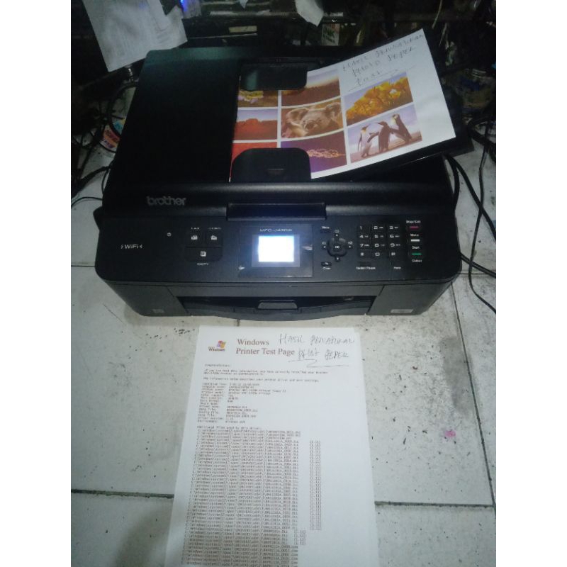 Jual printer brother mfc-J430w wifi f4 multi fungsi normal siap pakai ...