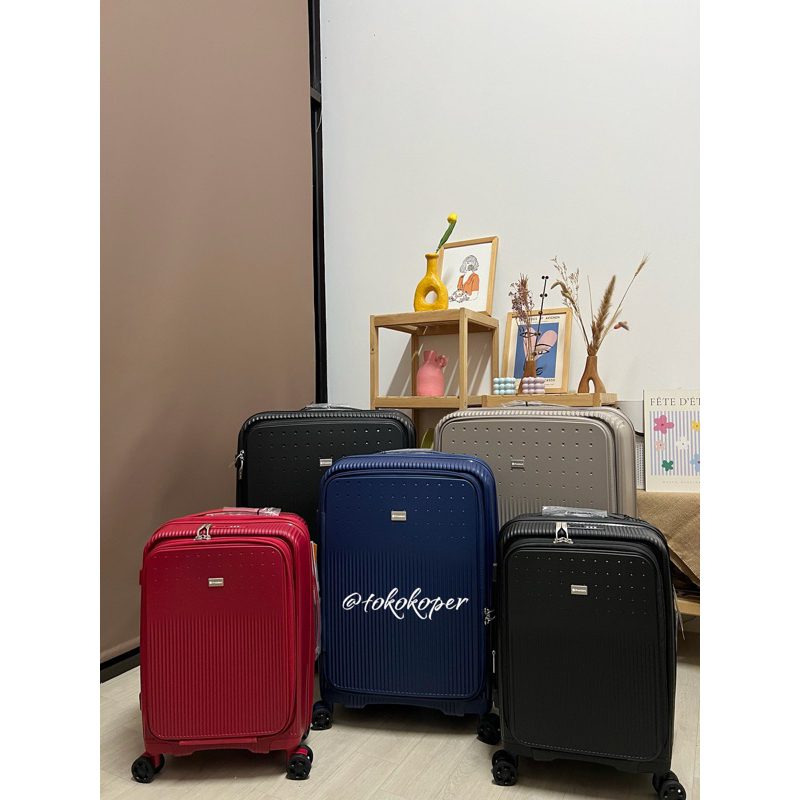 Jual Koper President Original 20 24 28 Inch Kabin Bagasi Front Load Top ...