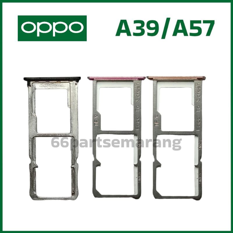 Tiroir SIM Noir Origine Pour Oppo A57 - Plateau Carte SIM De Rechange - Compatible Modèle A57