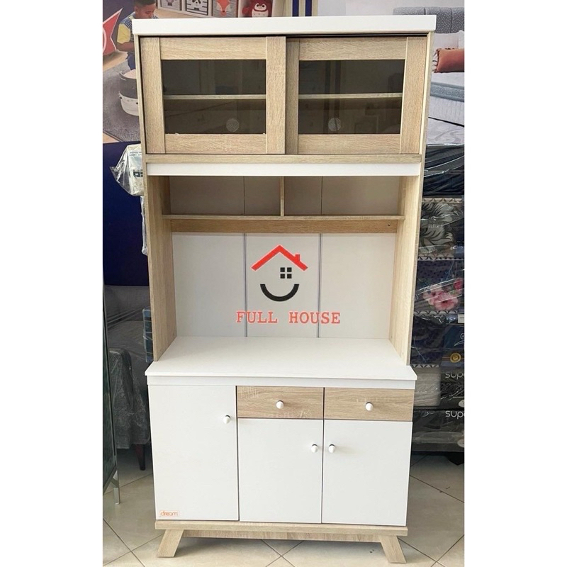Jual KHUSUS KARGO LUAR SURABAYA kitchen set 2 pintu lemari dapur rak ...
