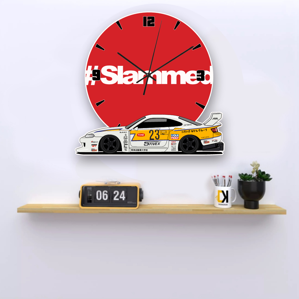 Jual KRMK Jam Dinding Unik Aesthetic LED NISSAN SILVIA S15 LBWK LIBERTY ...