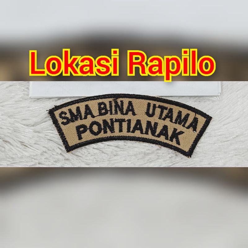 Jual Nama Sekolah Bordir | Bet Nama | Name Tag | Nama Dada | Bordir ...