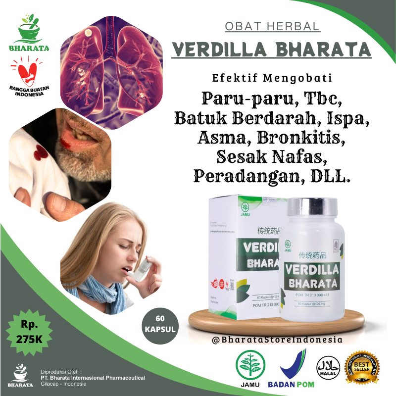 Jual Obat Batuk Berdarah - Obat TBC - Paru Paru - Sesak Nafas VERDILLA ...