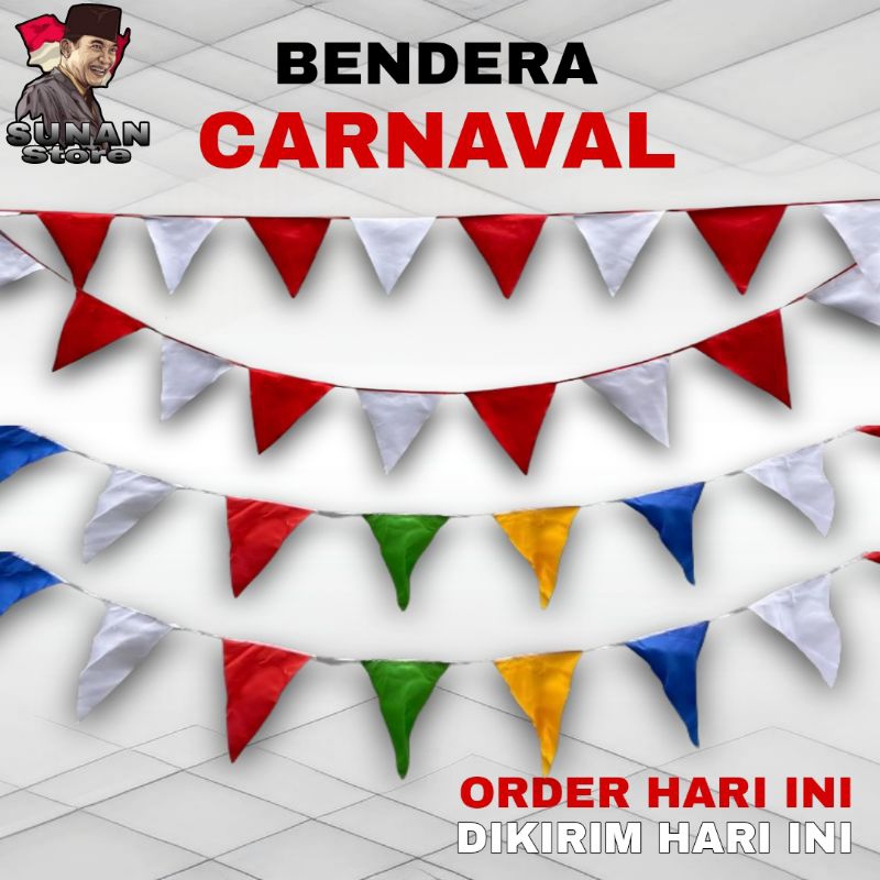 Jual Bendera Carnaval Bendera Segi Tiga Shopee Indonesia 0626