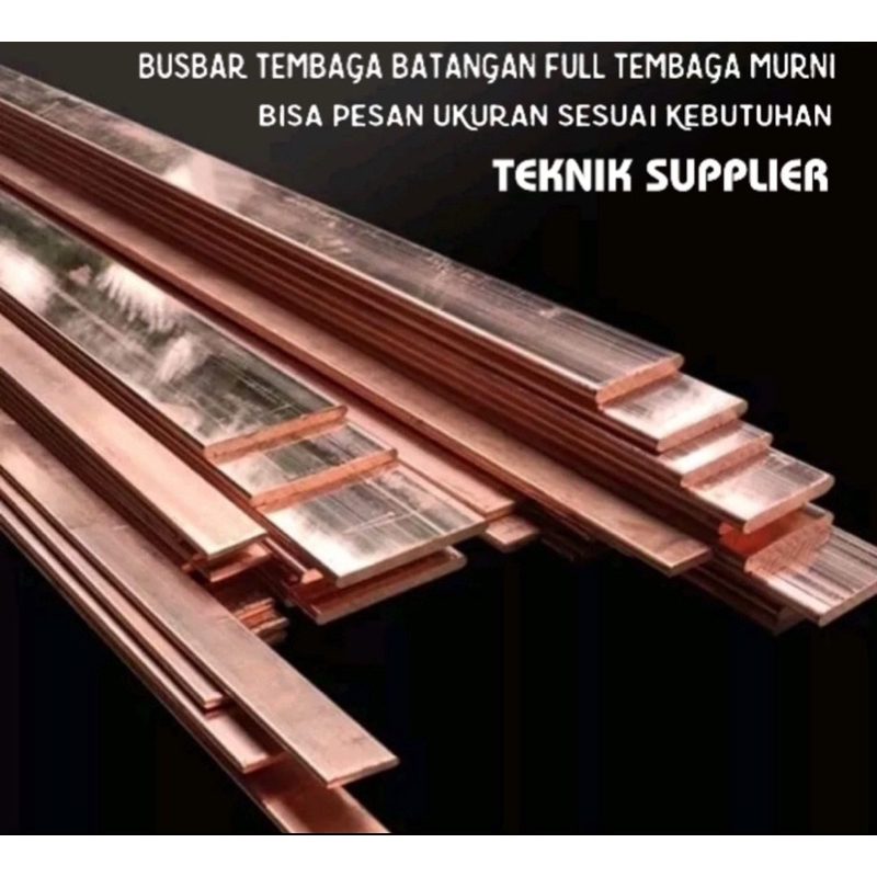 Jual Plat Strip Busbar Tembaga 3mm X 30mm X 1 Meter Shopee Indonesia 2773