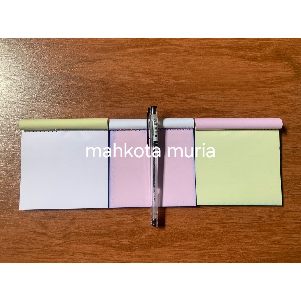 Jual NOTA POLOS 3 PLY POLOS NCR UKURAN 1/6 FOLIO 10 X 10 CM LANGSUNG ...