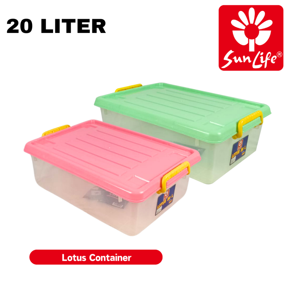 Jual SUNLIFE - Lotus Container 20 Liter Kotak Penyimpanan Plastik Lotus ...