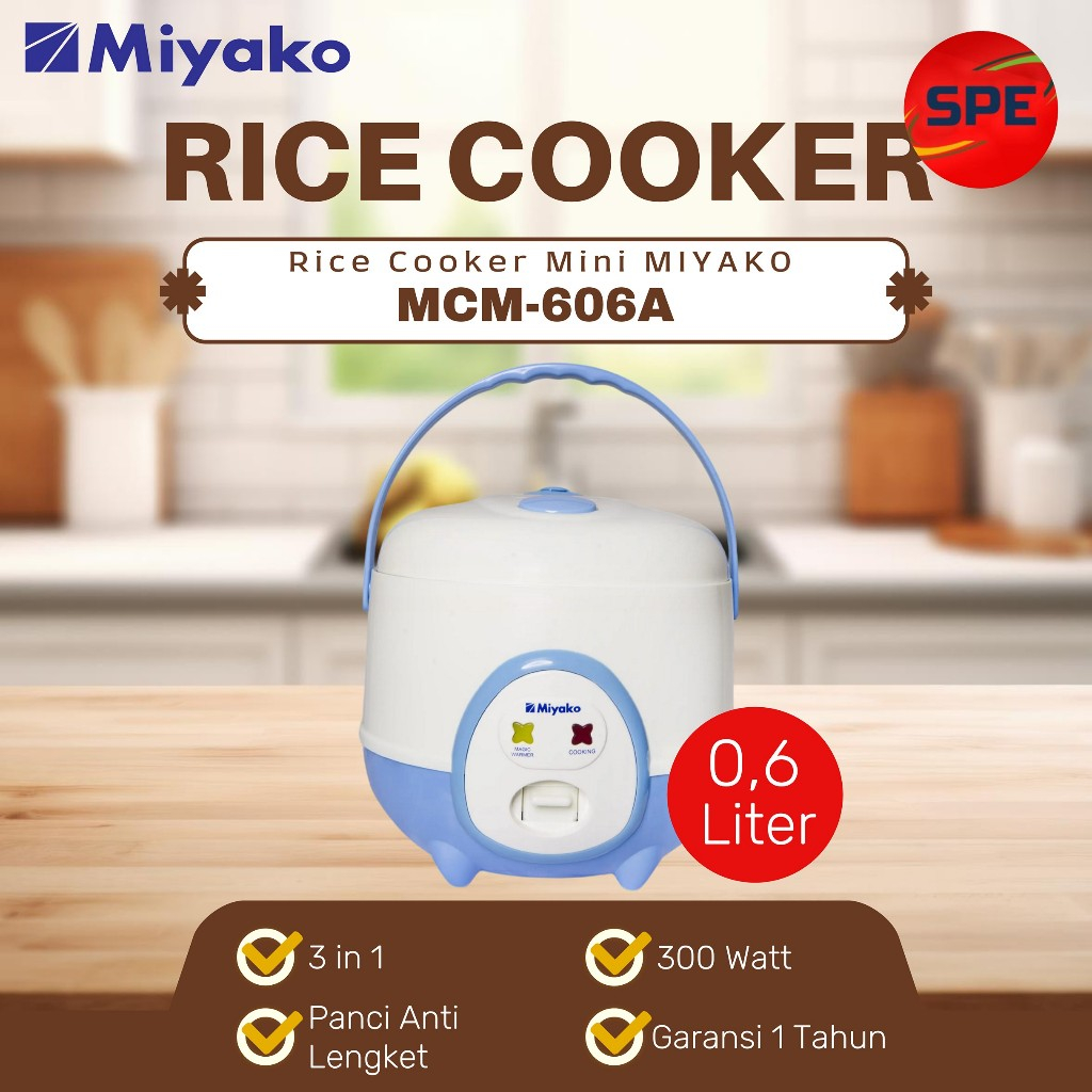 Jual Rice Cooker MIYAKO / Rice Cooker Mini MIYAKO MCM-606A / MCM606A ...