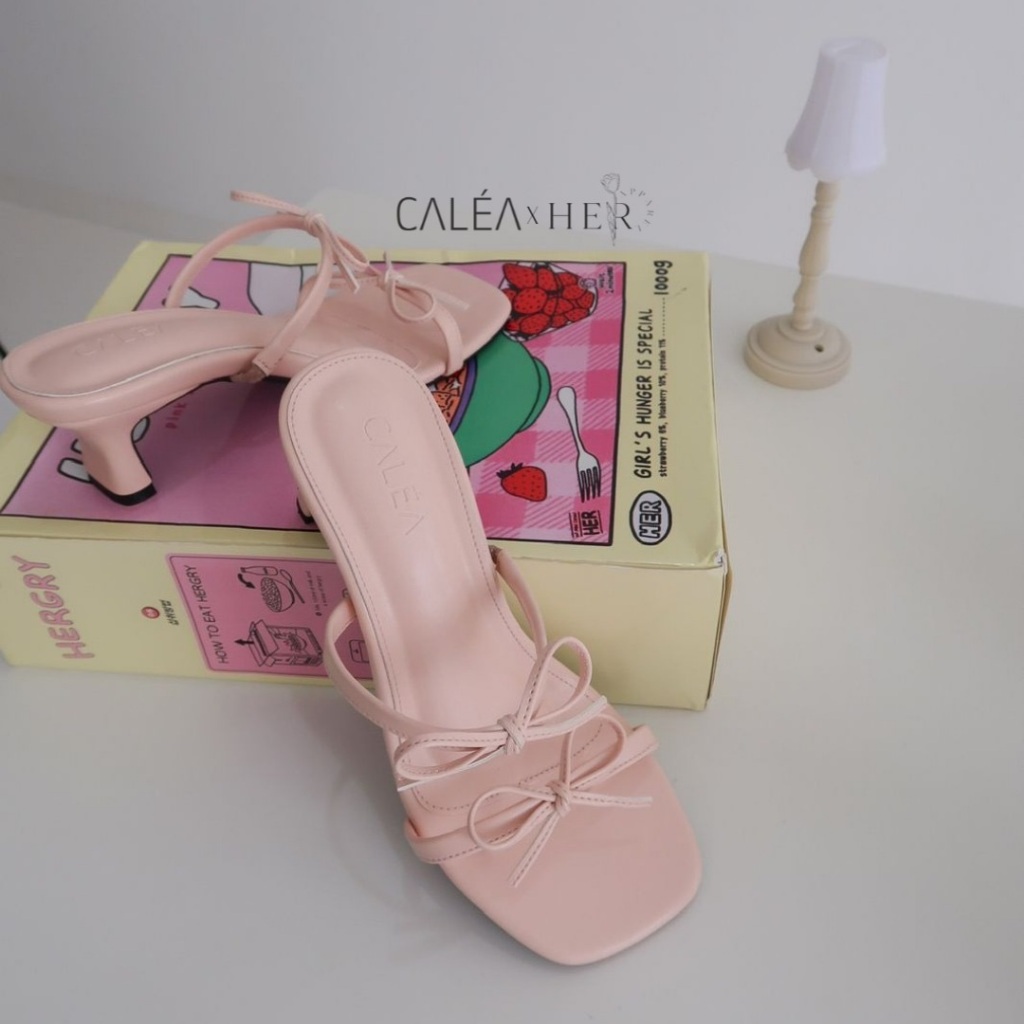 Jual CALEA X HERAPPAREL HYE SEON RIBBON HEELS | Shopee Indonesia