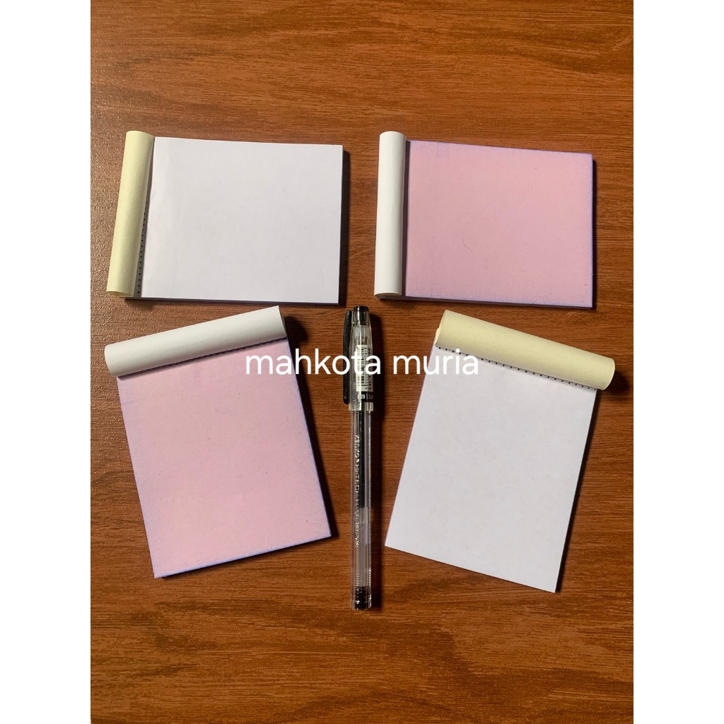 Jual nota polos mini 2 ply 1/8 folio ukuran 8 x 10 cm | Shopee Indonesia