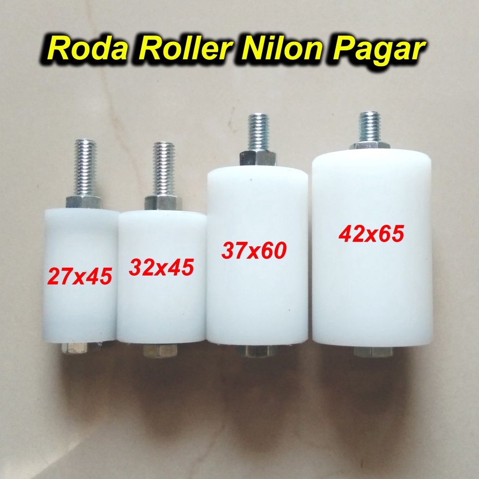 Jual Stock Baru Roda Roller Nilon Roler Pintu Pagar Stainless Bearing ...