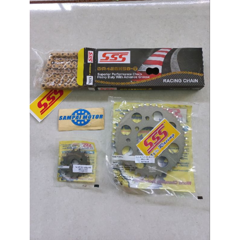 Jual Gear set SSS Suzuki smash/ shogun 125 / shogun 110 / tornado ...