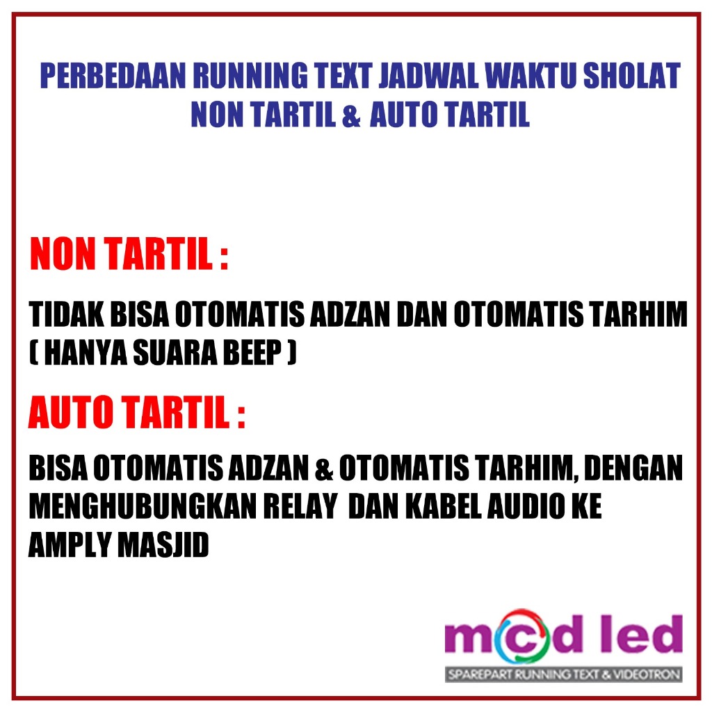 Jual JAM SHOLAT MASJID RUNNING TEXT JWS JADWAL SHALAT SOLAT DIGITAL ...