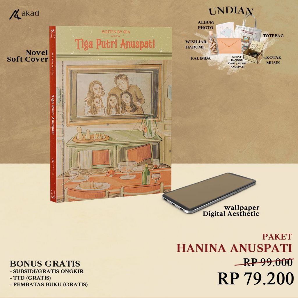 Jual Novel Tiga Putri Anuspati - Akad | Shopee Indonesia