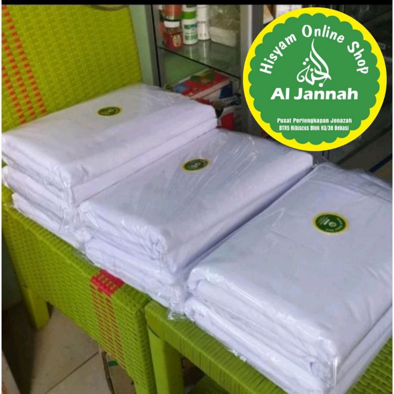 Jual Kain Kafan Premium Super Putih dan Tebal Ukuran 1.5x10m | Shopee ...