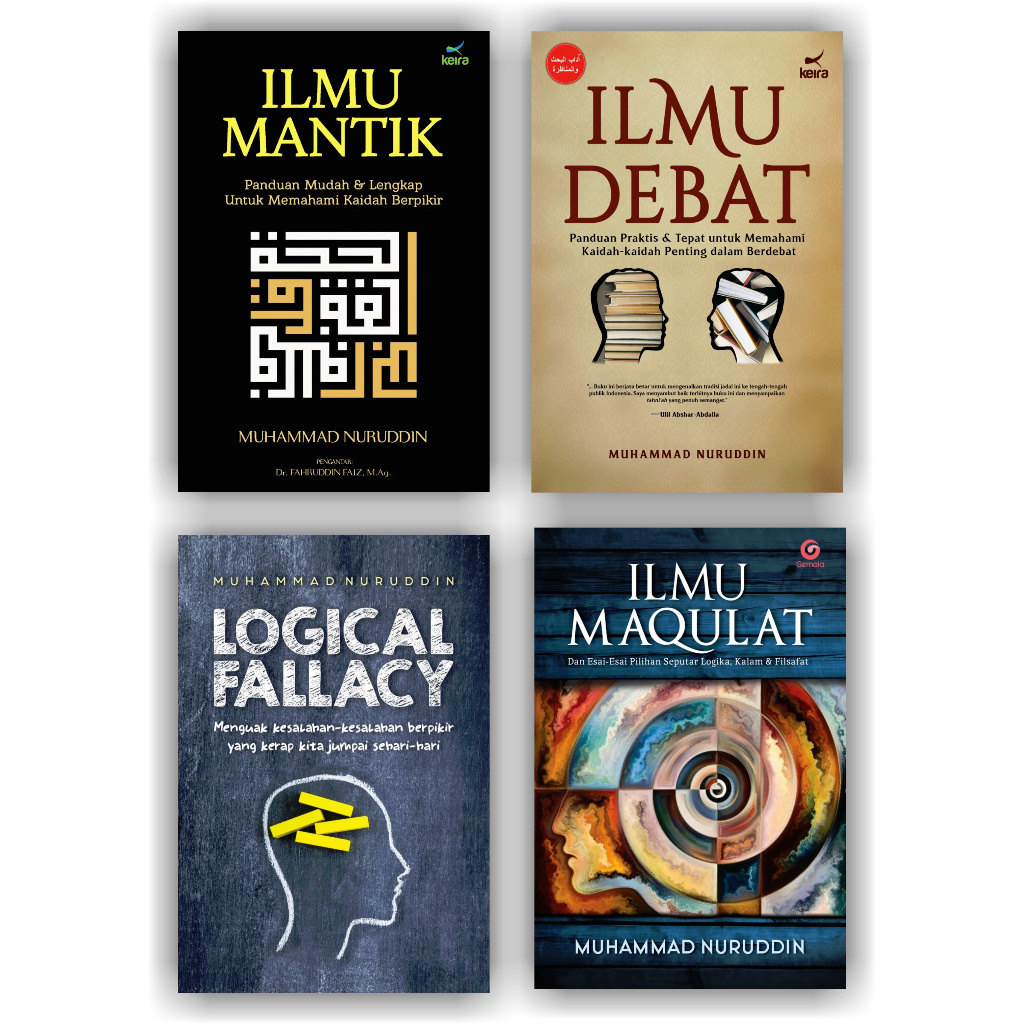 Jual PAKET 4 BUKU MUHAMMAD NURUDDIN ILMU MANTIK , ILMU DEBAT , LOGICAL