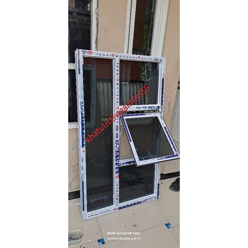 cendela aluminium L 80 * T 150 dan ukuran lain BAHAN INKALUM  LEBIH  TEBAL