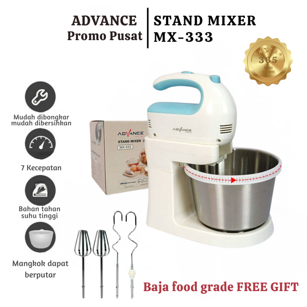 Jual Advance Mx Stand Mixer Mixer Duduk Bisa Untuk Buat Kue Standing Mixer W Garansi