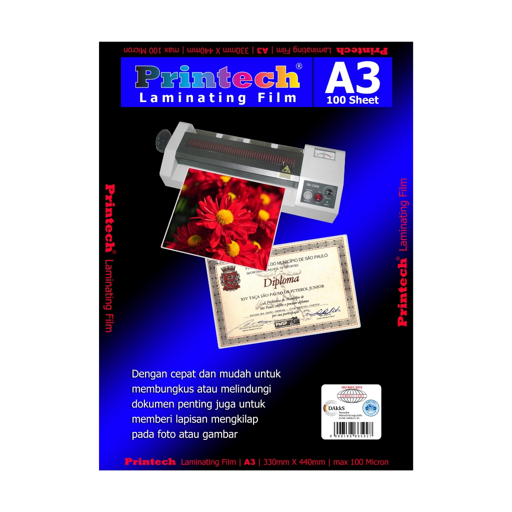 Jual PRINTECH Laminating Film Pouch / Plastik Laminating A3 - 06001 ...