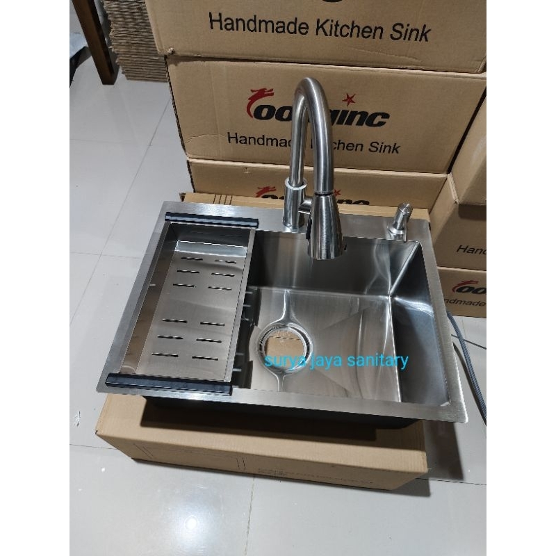 Jual Paket Lengkap Bak Cuci Piring Stainless Paket Kran Tarik Stainless Shopee Indonesia