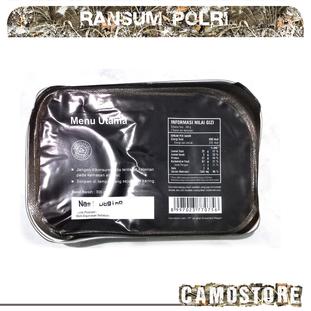Jual EXP Jan 2025 Ransum Nasi Instan TNI Kaleng Mre Survival Camping ...