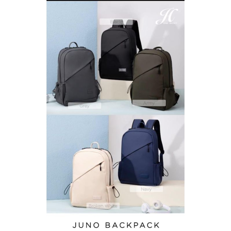 Jual JUNO BACKPACK JINS HONEY TAS RANSEL WATERSINTESIS | Shopee Indonesia