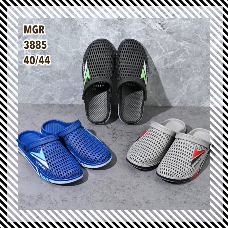 Jual Sandal Selop Pria Jaring Full Karet Slop Simple Cowok Dewasa Impor ...