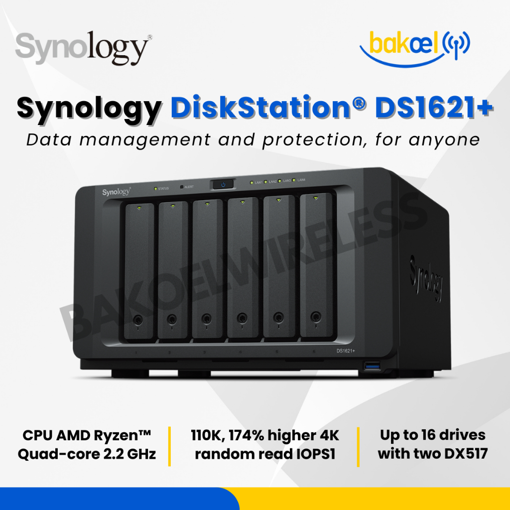 Synology NAS DS1621+ - Soluzione Archiviazione 6 Bay, 4GB RAM, 4 Porte Gigabit - Foto 9