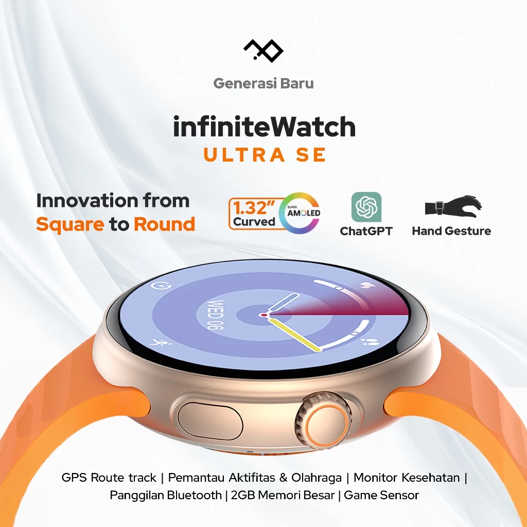InfiniteWatch ULTRA SE: Smartwatch Revolusioner dengan Desain Round & Teknologi Terkini InfiniteWatch ULTRA SE: Smartwatch Revolusioner dengan Desain Round & Teknologi Terkini