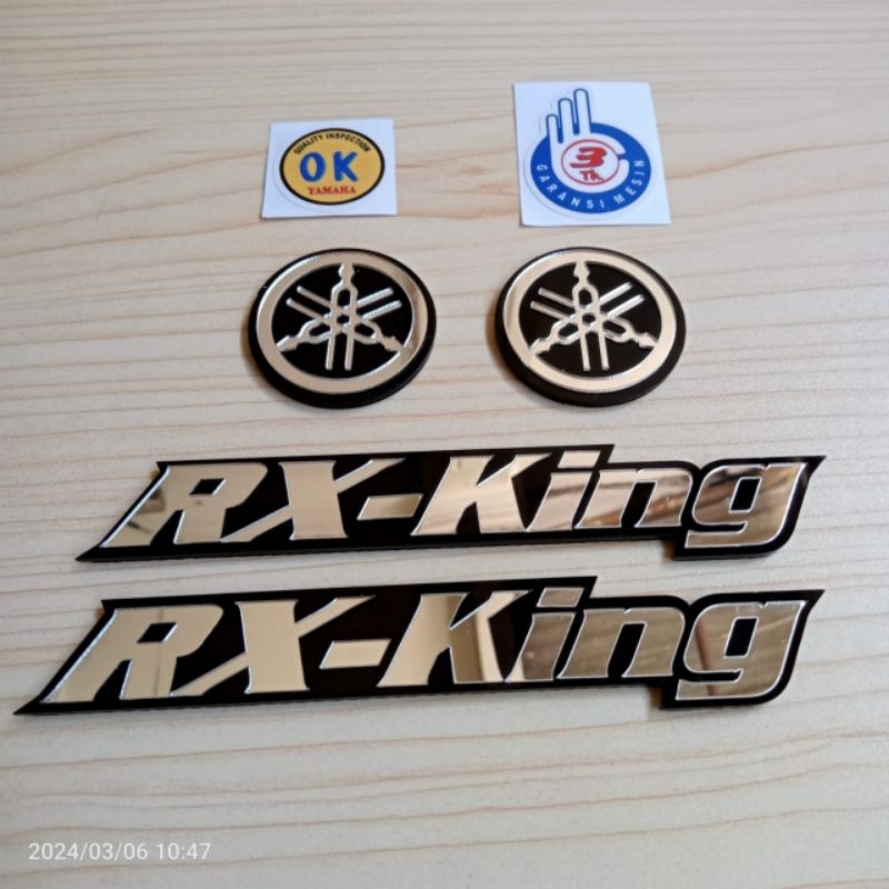 Jual emblem rx king timbul bahan akrilik satu set | Shopee Indonesia