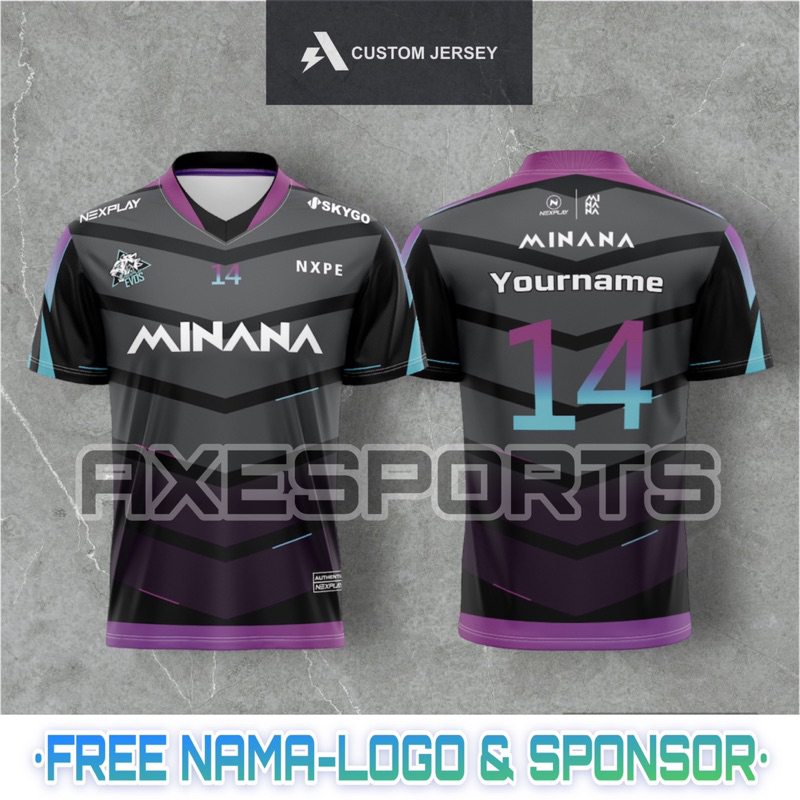 Jual Jersey EVOS Minana Nexplay ESPORT New 2024 Full Printing Free ...